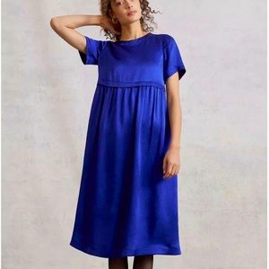 Blue Silk Dress
